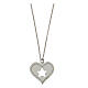 Necklace with heart-shaped pendant, cut-out star, Brilli Amore, 925 silver s1