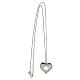Necklace with heart-shaped pendant, cut-out star, Brilli Amore, 925 silver s3