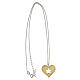 Necklace with gold plated heart pendant, cut-out star, Brilli Amore, 925 silver s3