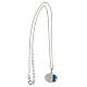 Collier Ange de Dieu argent 925 émail bleu clair s3