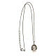 Padre Pio necklace oval medal 925 silver s3