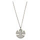Necklace of 925 silver, angel pendant with zircons s1