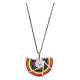 Rainbow pendant necklace bronze  s1