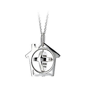 Pendant "La Mia Casa è il Mondo", 925 silver