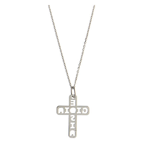 Big cross-shaped pendant E Gioia Sia, 925 silver 2