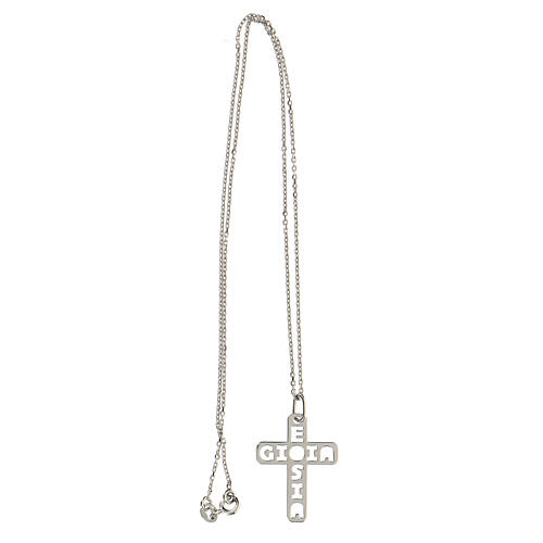 Cross pendant E Gioia Sia 925 silver, large 3