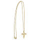 Small cross-shaped pendant E Gioia Sia, gold plated 925 silver s3