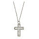Big cross E Gioia Sia with cut-out background, 925 silver s1