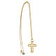 Big cross E Gioia Sia, cut-out background, gold plated 925 silver s3