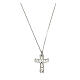 Small cross pendant, In Manus Tuas cut-out, 925 silver s2
