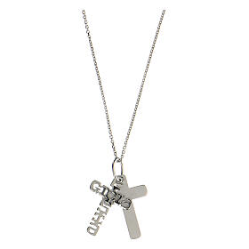 Pendant Joy May Be (E Gioia Sia) double cross 925 silver