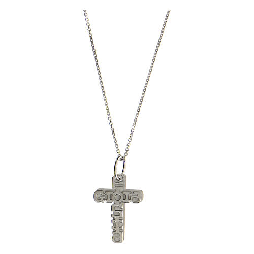 Pendant Joy May Be (E Gioia Sia) double cross 925 silver 1