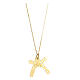 Double cross pendant E Gioia Sia, gold plated 925 silver s2