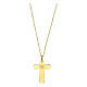 Double cross pendant E Gioia Sia, gold plated 925 silver s3