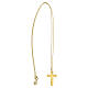 Double cross pendant E Gioia Sia, gold plated 925 silver s5