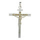 Crucifix cross pendant 4x3 cm sterling silver 2.25 g s3