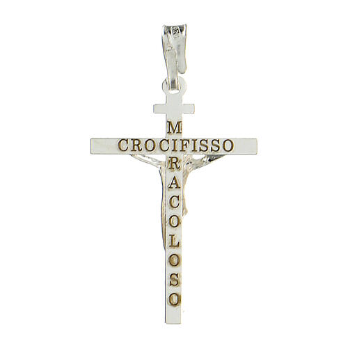 Zawieszka krzyż srebro 925, Ciało Chrystusa, 2,6x2 cm 3