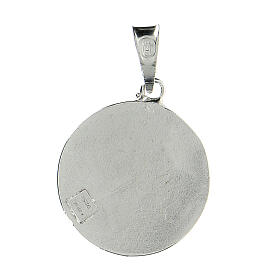 Pingente medalha Cavaleiros do Santo Sepulcro cruz de Jerusalém prata 925 esmalte vermelho