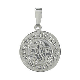 Pendente sigillo Templari argento 925 tondo