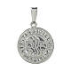 Round 925 silver Templar seal pendant s1