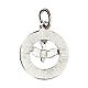 Pendant, Holy Spirit dove, 925 silver and white strass s3