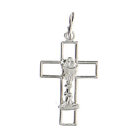 Latin cross pendant with chalice in 925 silver