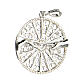 Creation of Adam pendant 925 silver filigree circular s2