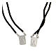 Black cord scapular 925 silver square medals s2
