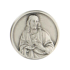 Sacred Heart of Jesus brooch, 925 silver