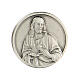 Sacred Heart Jesus brooch in 925 silver s1
