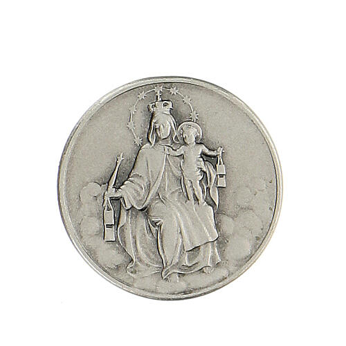 Our Lady of Mt Carmel brooch in 925 silver 1