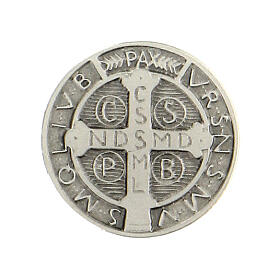 Przypinka Święty Benedykt srebro 925
