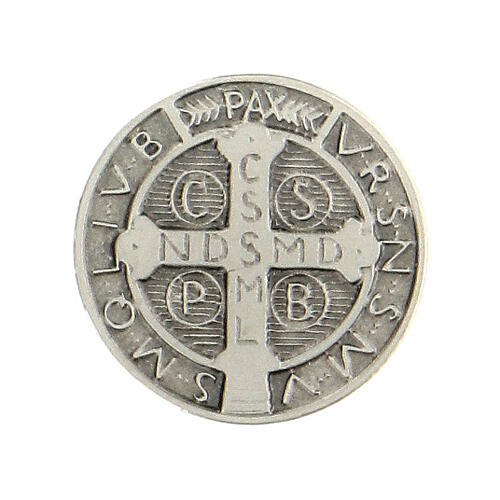 Przypinka Święty Benedykt srebro 925 1
