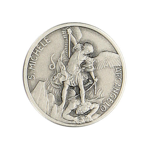 Broche São Miguel Arcanjo prata 925 1