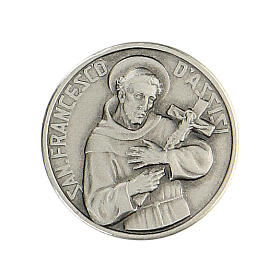 Brosche aus 925er Silber Franz von Assisi