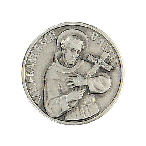 Brosche aus 925er Silber Franz von Assisi 1