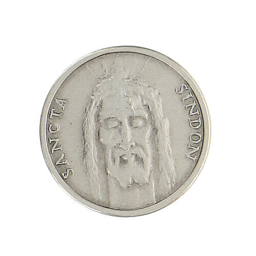 Przypinka religijna Święty Całun srebro 925 1