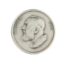 Broche São Pio de Pietrelcina prata 925