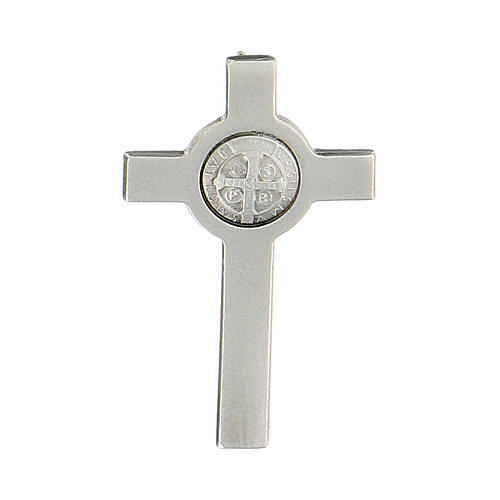 Broche cruz San Benito plata 925 1