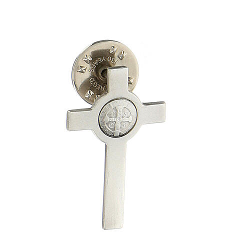 St Benedict crucifix pin 925 silver 3