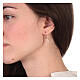 Boucles d'oreilles rosées argent 925 Arbre de la Vie 1,5 cm s2