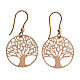 Tree of Life earrings, 2 cm, rosé 925 silver s1