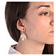 Tree of Life earrings, 2 cm, rosé 925 silver s2