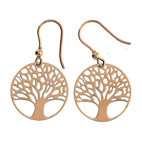 Srebrne kolczyki 925, Drzewo Życia 2 cm 3