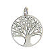 Green diamond pendant 925 silver round Tree of Life 2 cm s3