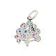 Tree of Life pendant, colourful zircons, 925 silver s3