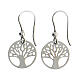 Earrings with cut-out Tree of Life, 925 silver s3