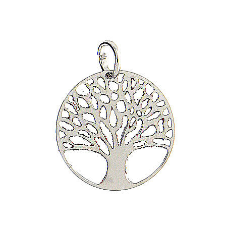 Tree of Life pendant in 925 silver with red diamond 3