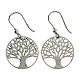 Orecchini Albero della Vita diamantato verde argento 925 s3