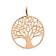 Tree of Life pendant in rose-coloured 925 silver 2 cm s1